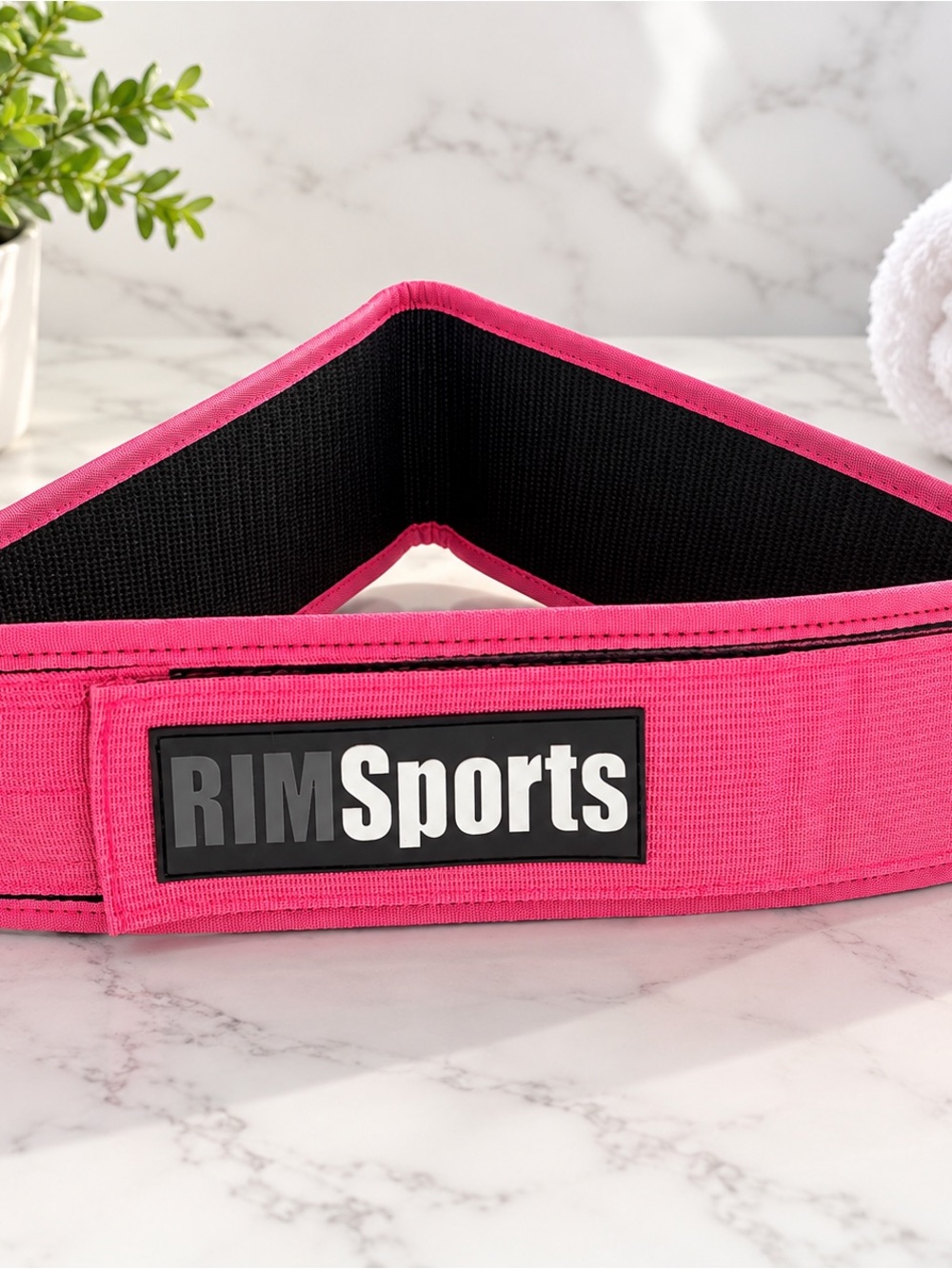 RIMSports Women’s Weightlifting Belt Pink Black Size L